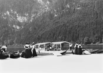 Bateaux à Konigssee, vers 1910